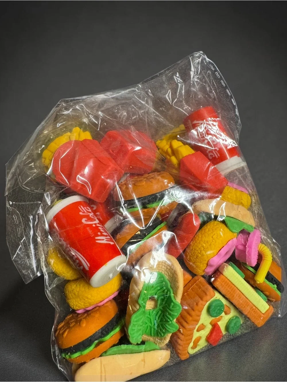 48Pc Food Theme Mini Eraser Bundle Party Favors Classroom Rewards